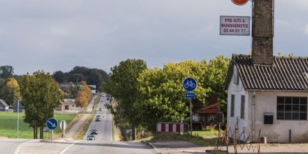 Landevejen ved Kyse autoværksted