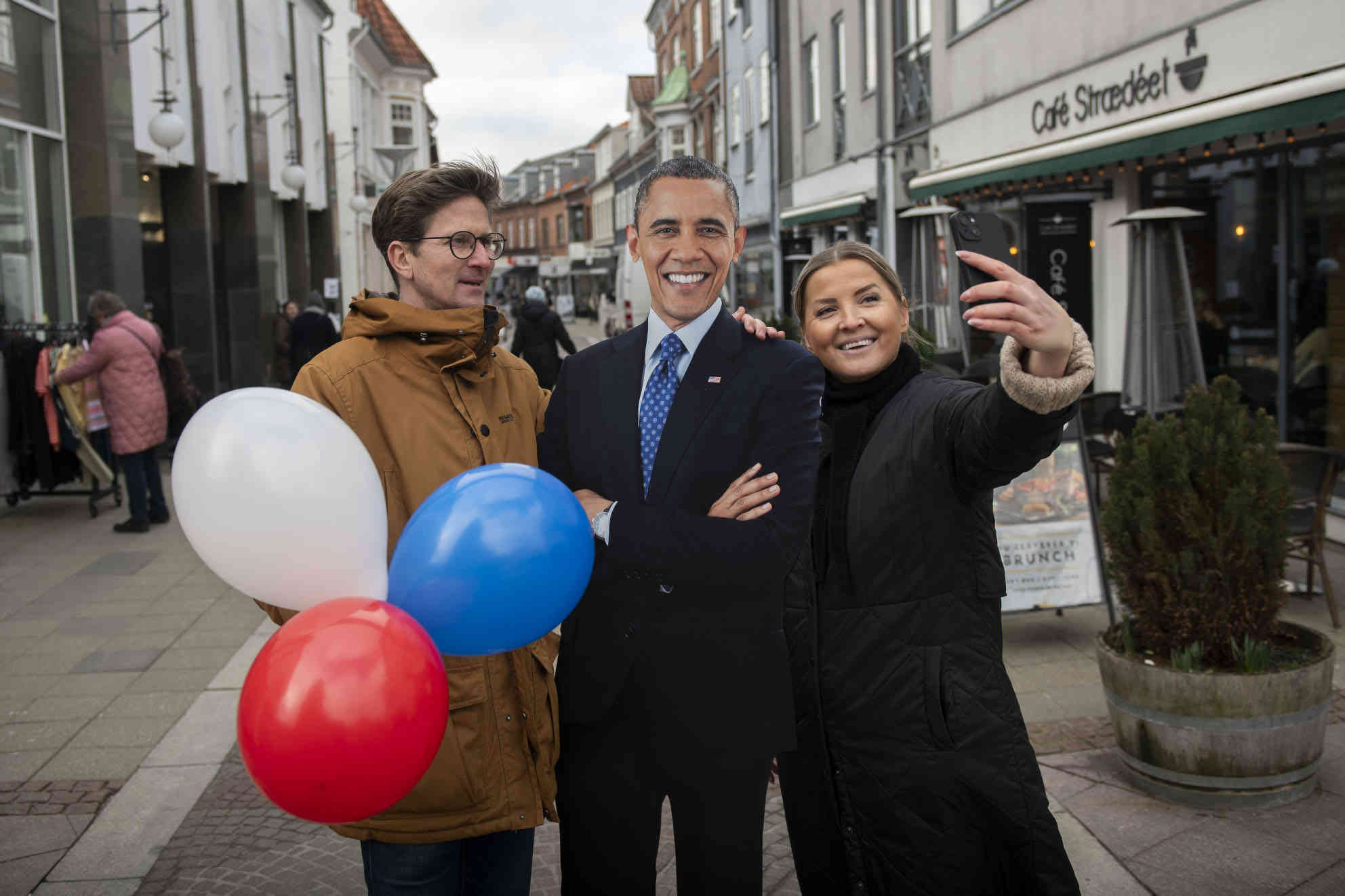 Du kan tage en selfi med Barack Obama. Fotograf Christian Lindgren