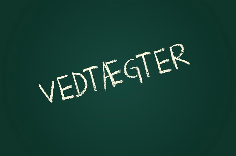 Grønt skilt med teksten vedtægter