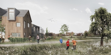 Kig ud over området ved Stenlængeområdet