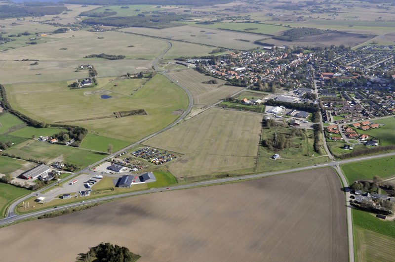 Luftfoto over Trekanten, Fuglebjerg