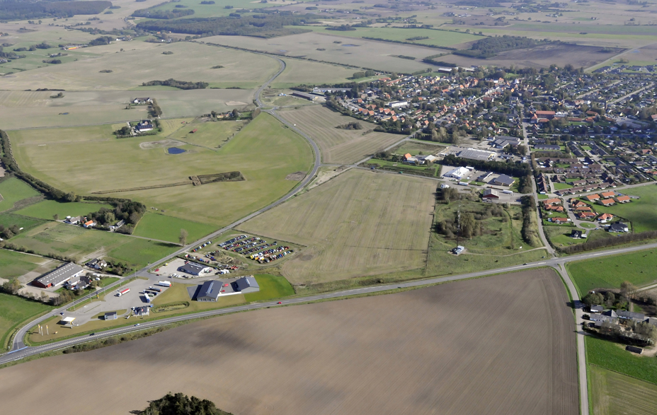 Luftfoto over Trekanten, Fuglebjerg