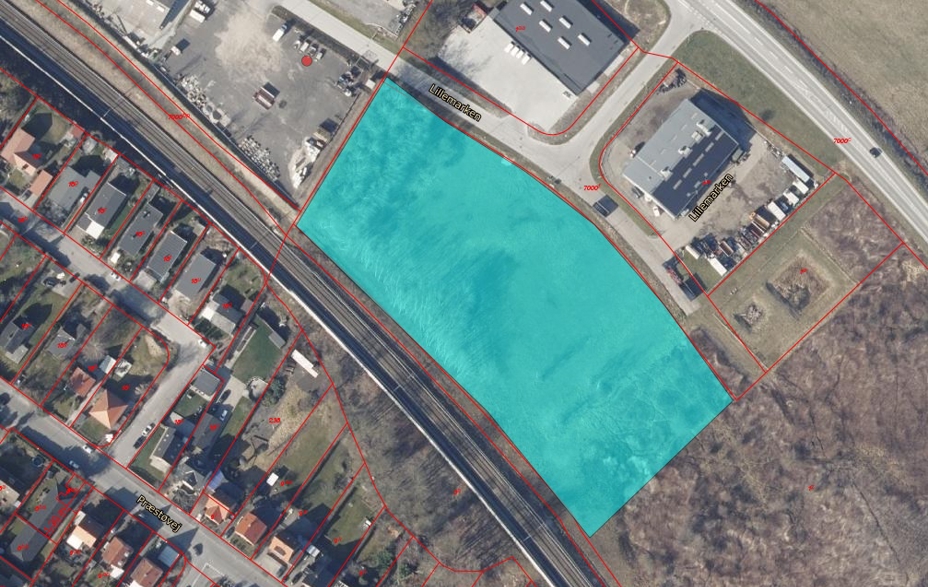 Luftfoto fra Webgis over Lillemarken