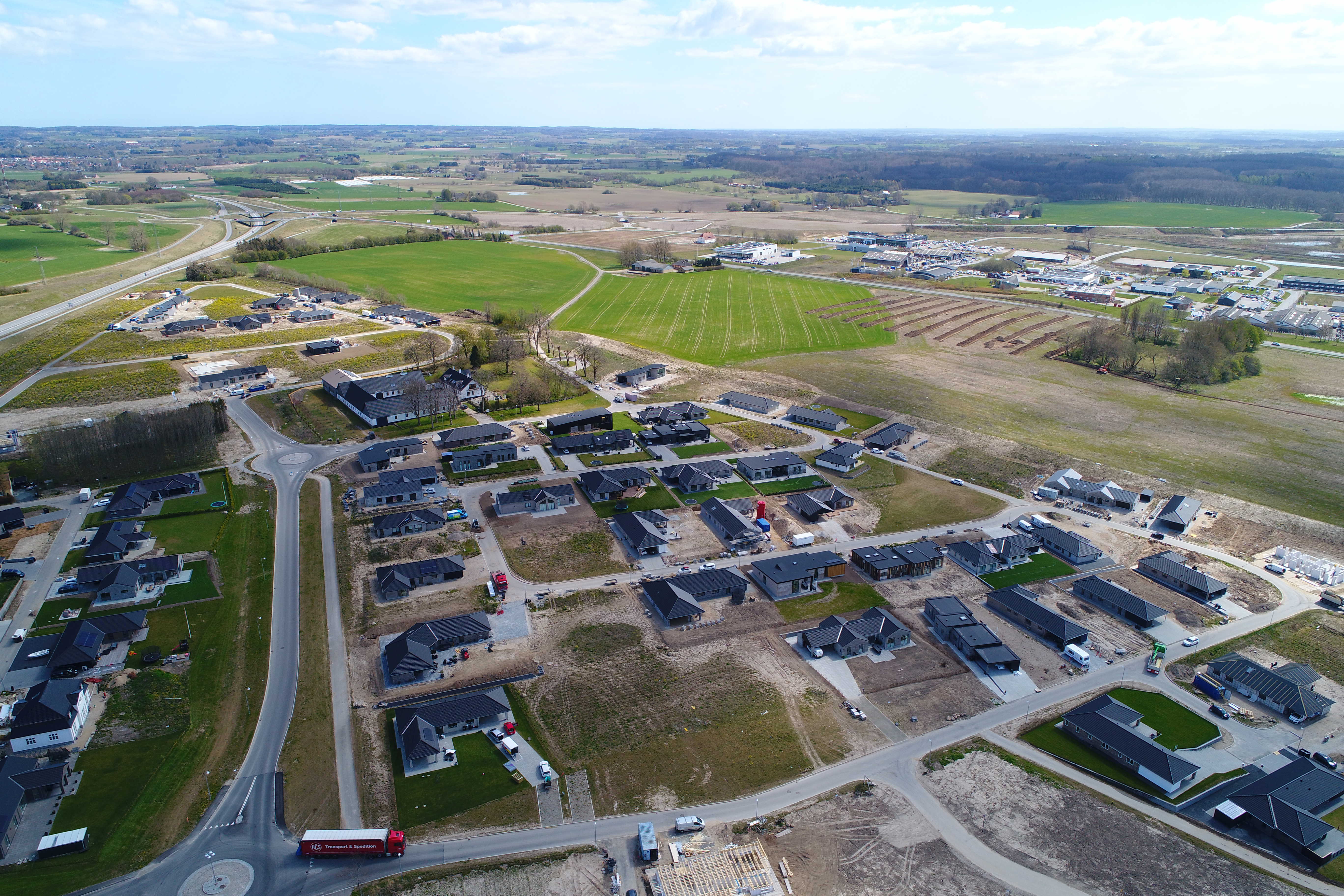 Dronebillede fra Kærsagrene