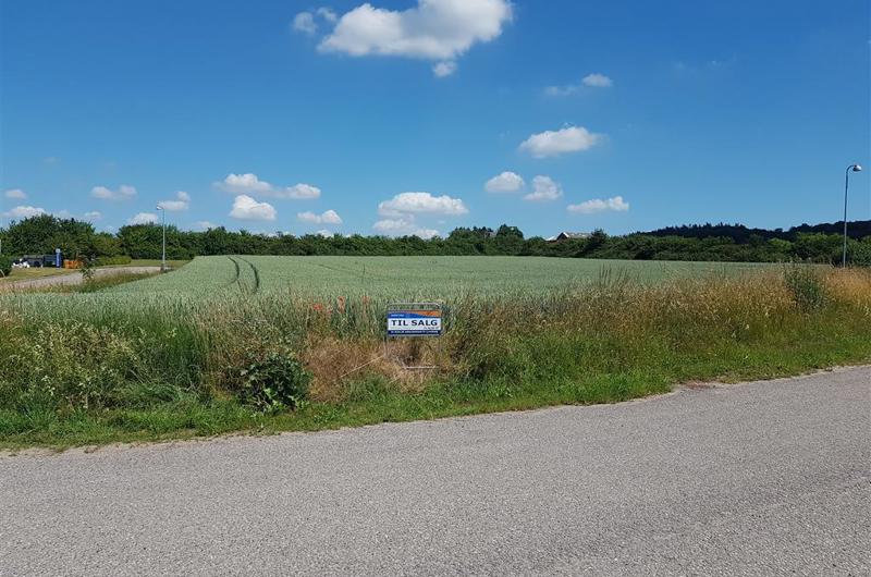 Foto af erhvervsområdet Glumsø Erhvervspark