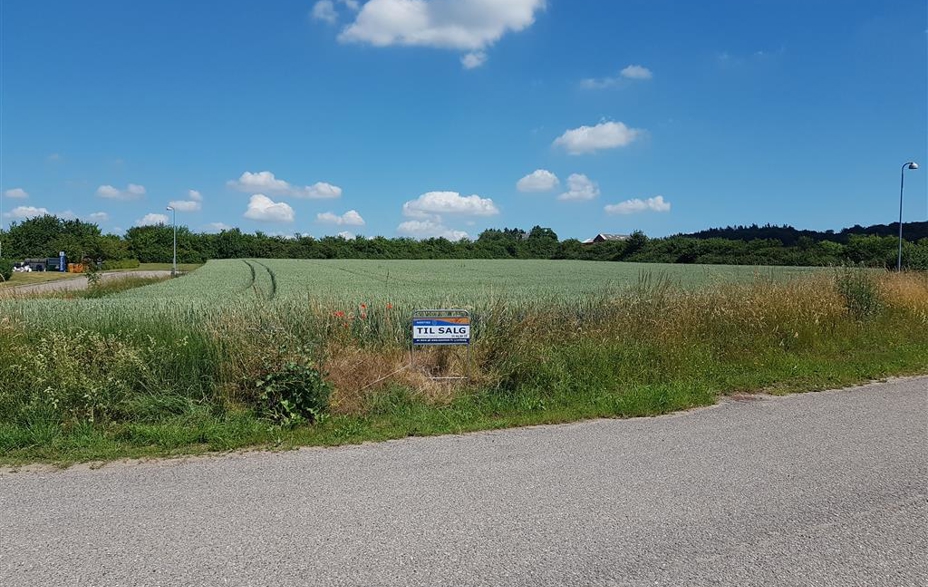 Foto af erhvervsområdet Glumsø Erhvervspark