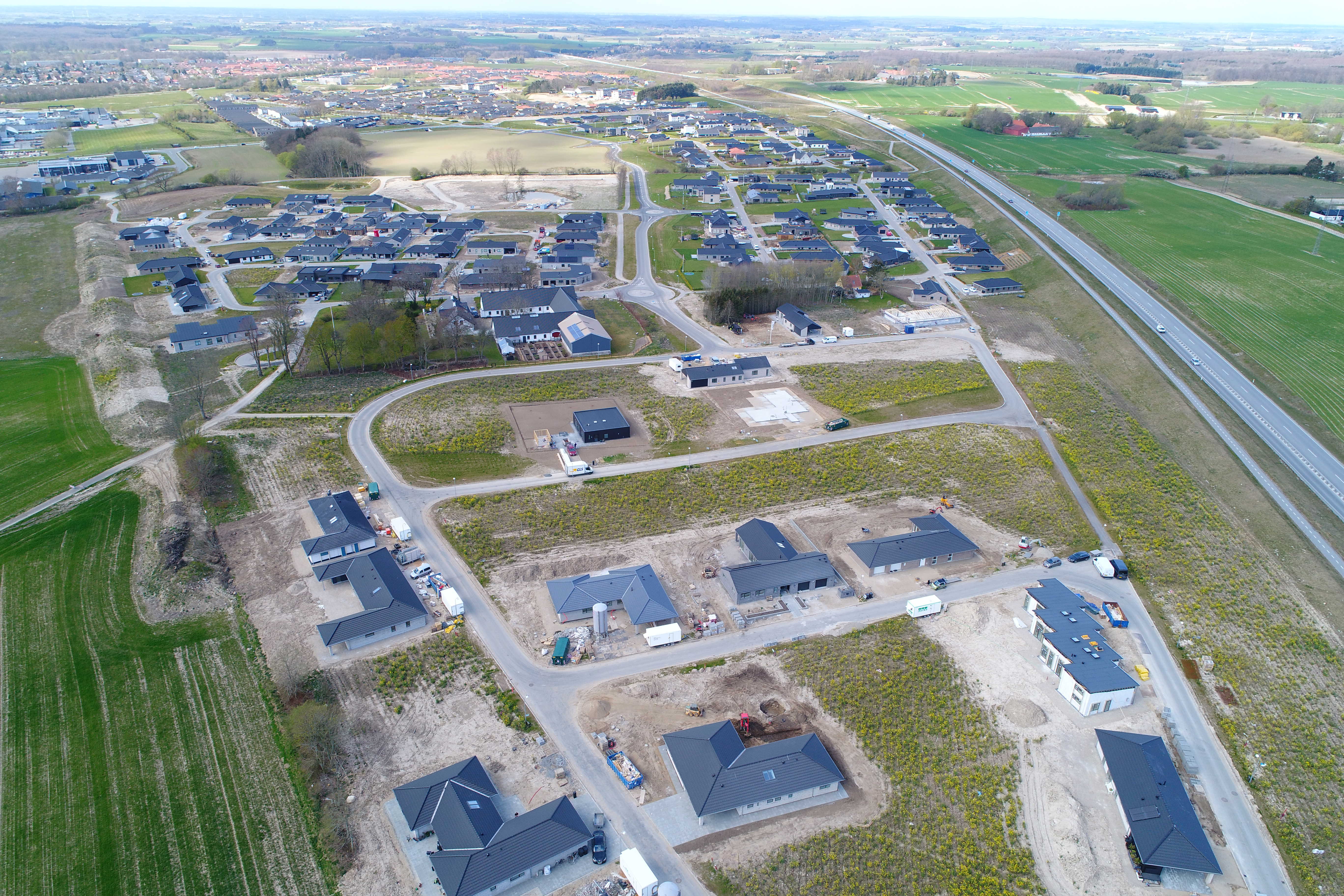 Dronebillede fra Kærsagrene