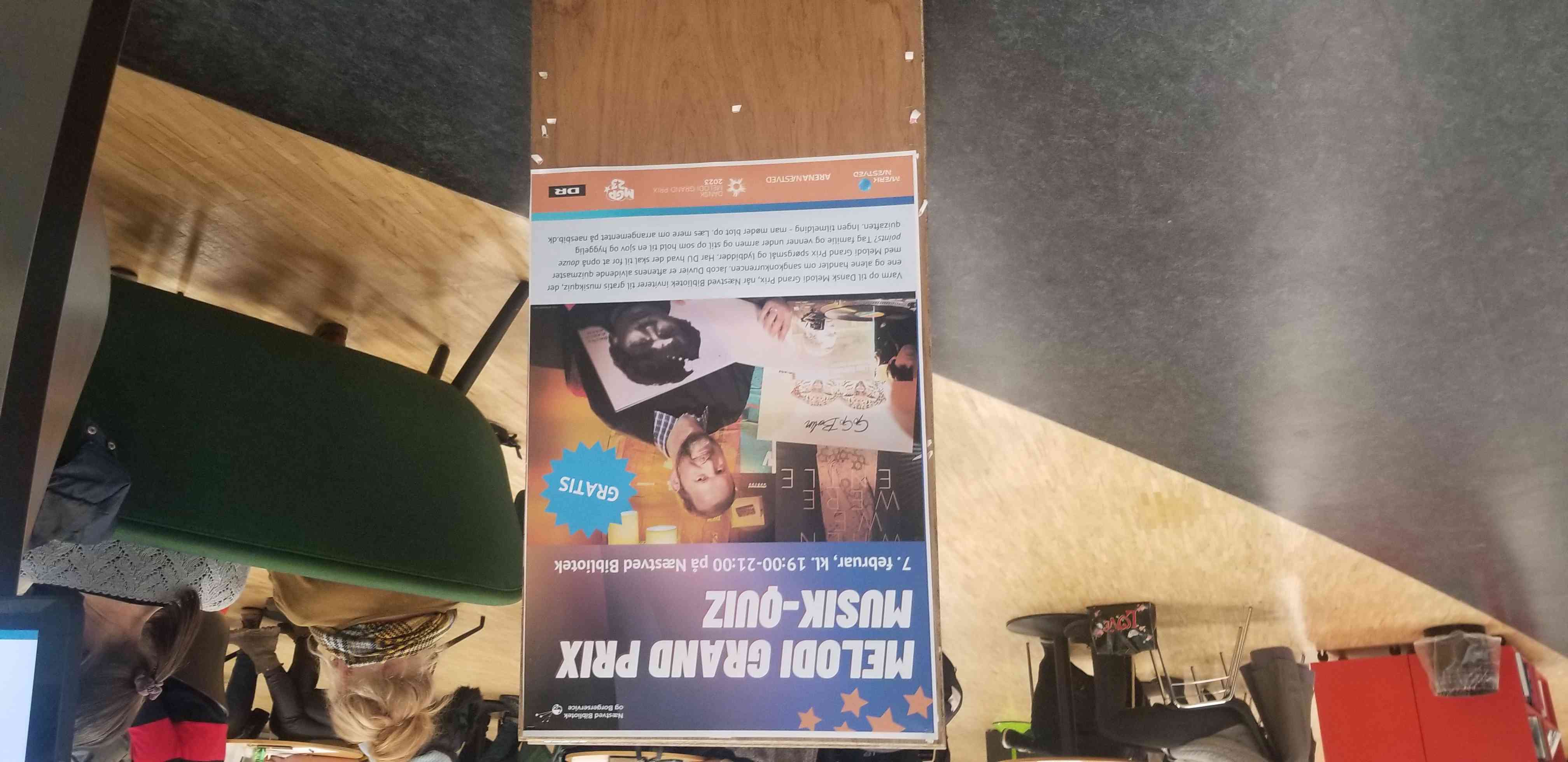 Plakat med Melodi Grand Prix Musik - quiz