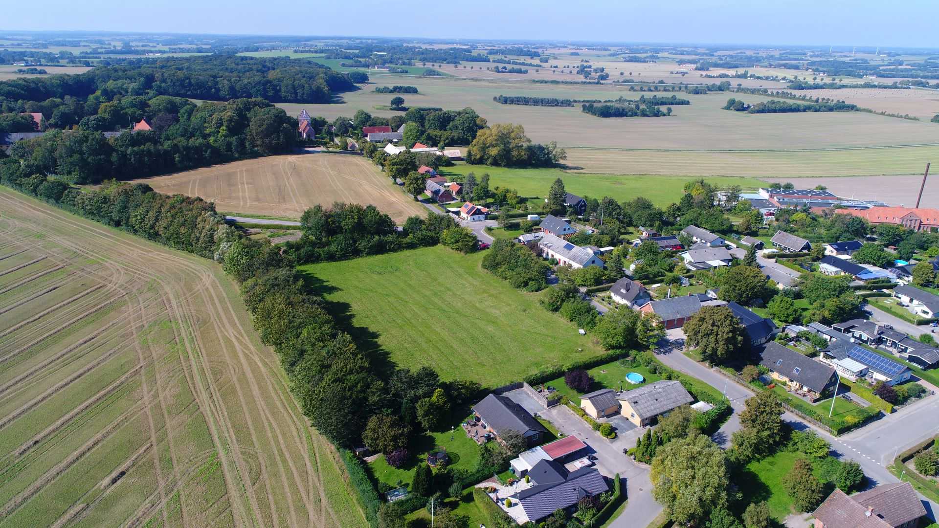 Dronefoto ølsevej i sandby 5