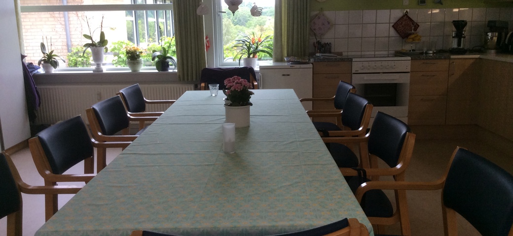 Køkkenet på daghjemmet på Bakkegården