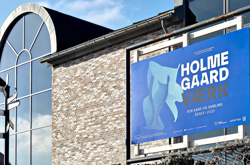 Billedet fra Holmegaard Værk, facade