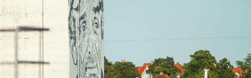 Grafittimaleri på silo i Næstved
