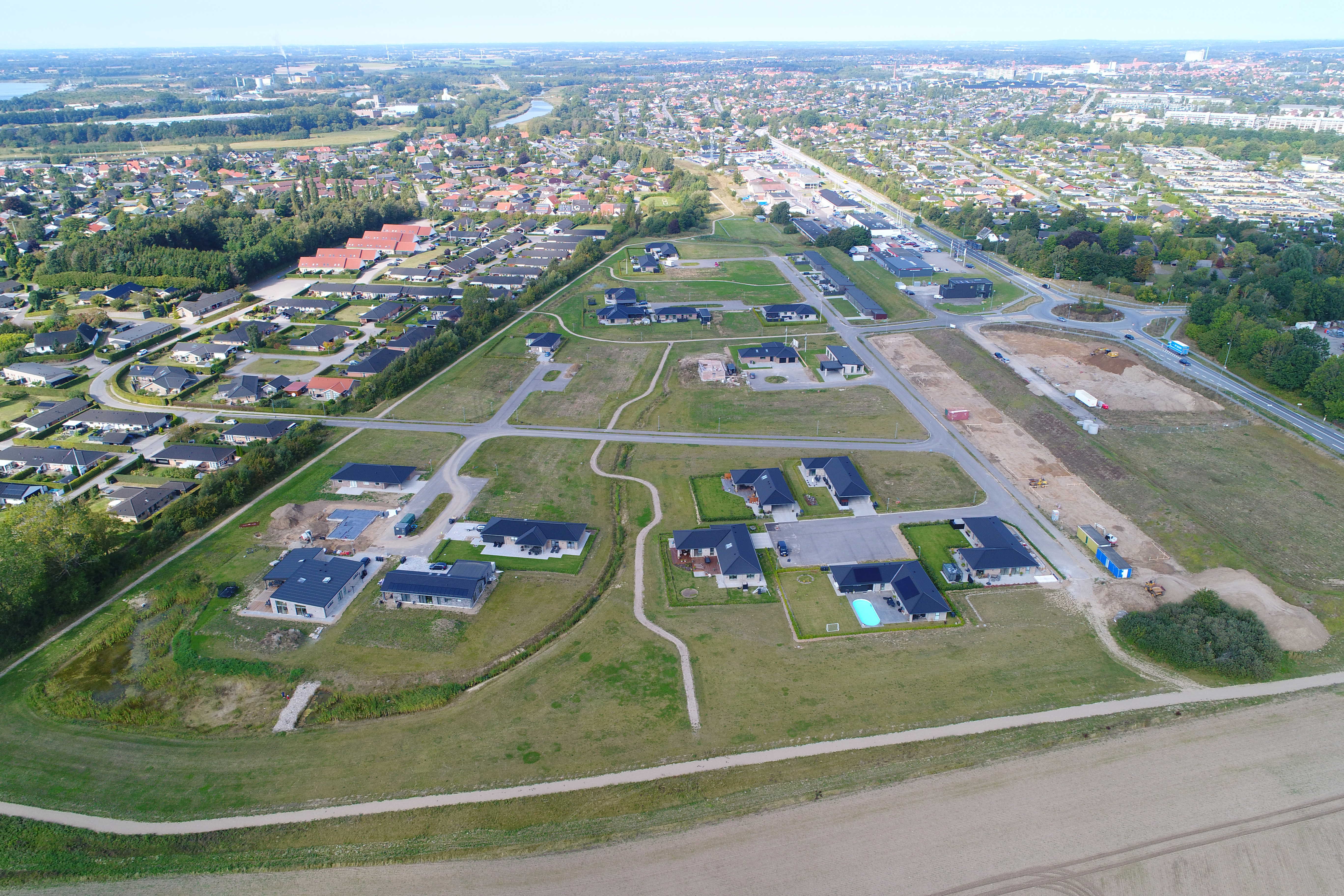 Billede fra Kvædevænget mod Næstved by september 2024