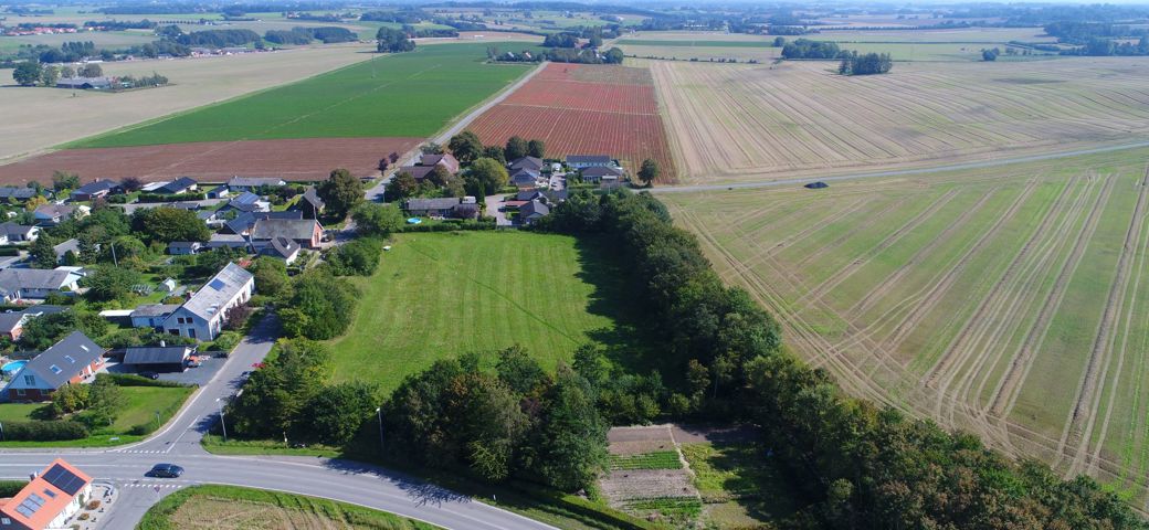 Dronefoto ølsevej i sandby 3