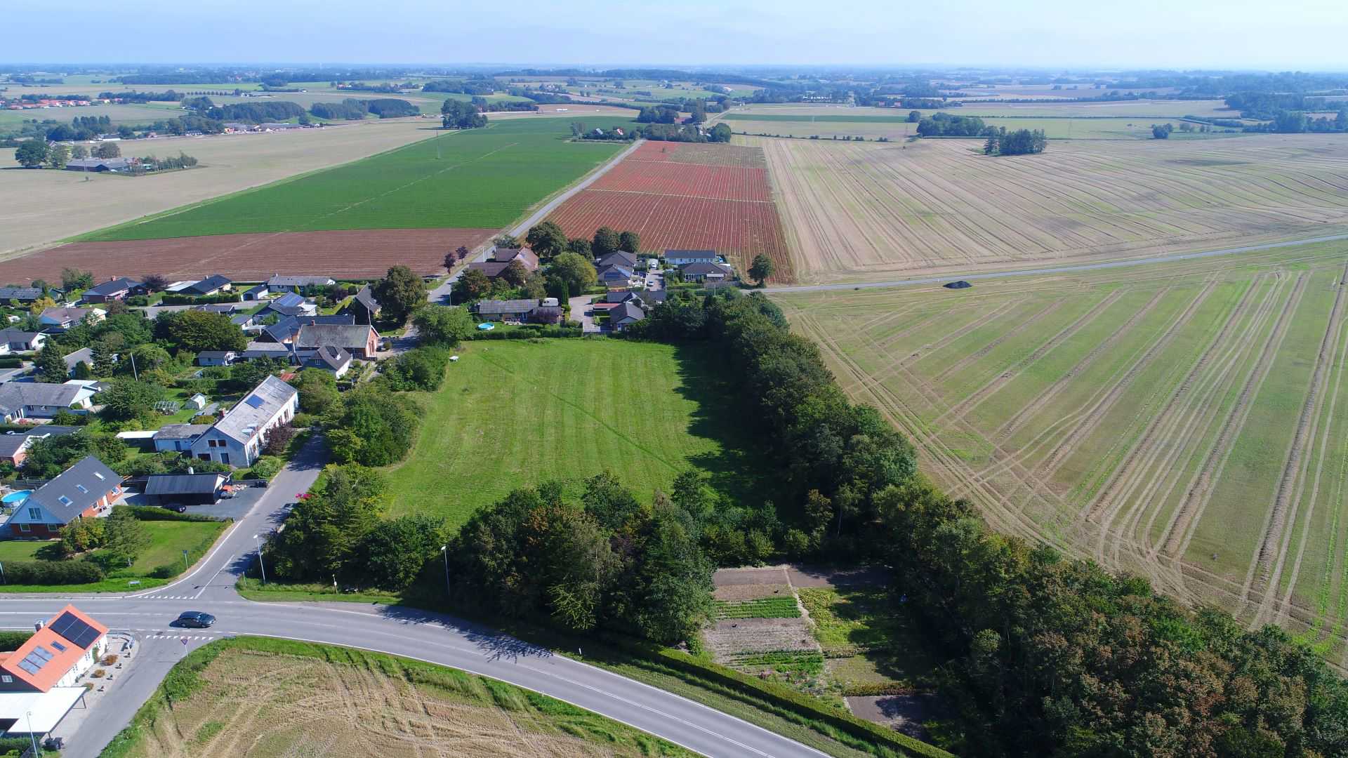 Dronefoto ølsevej i sandby 3
