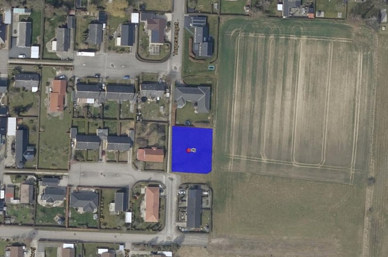 Luftfoto fra webgis over Parkvej 33 i Sandved