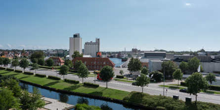 Havnen set fra Bredstræde parkeringen