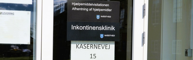 Indgang til Inkontinensklinik