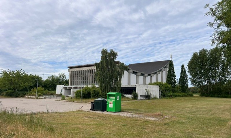 Nedrivningen af den tidligere Næstved Svømmehal går i gang i juli. Foto: Næstved Kommune