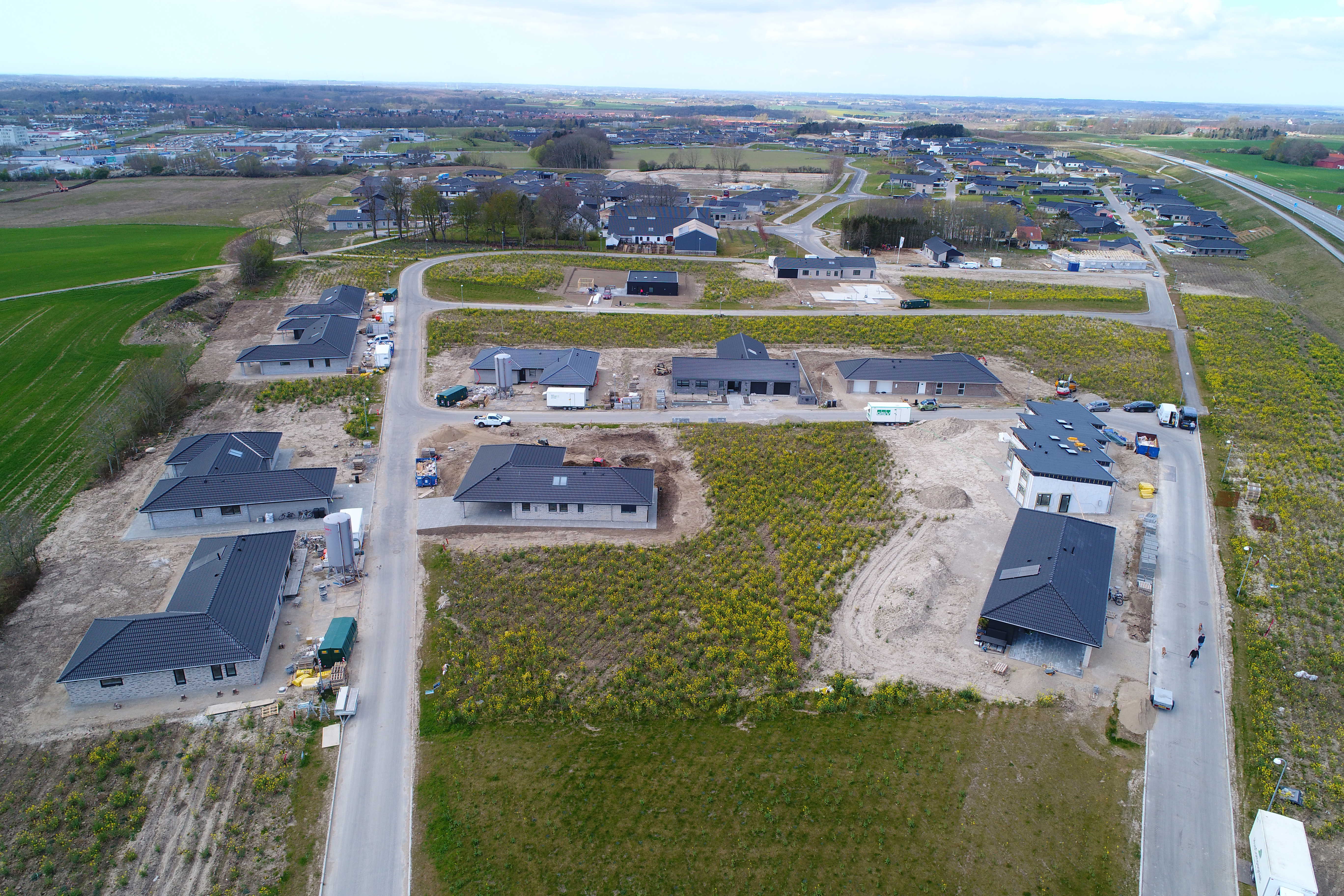 Dronebillede fra Kærsagrene