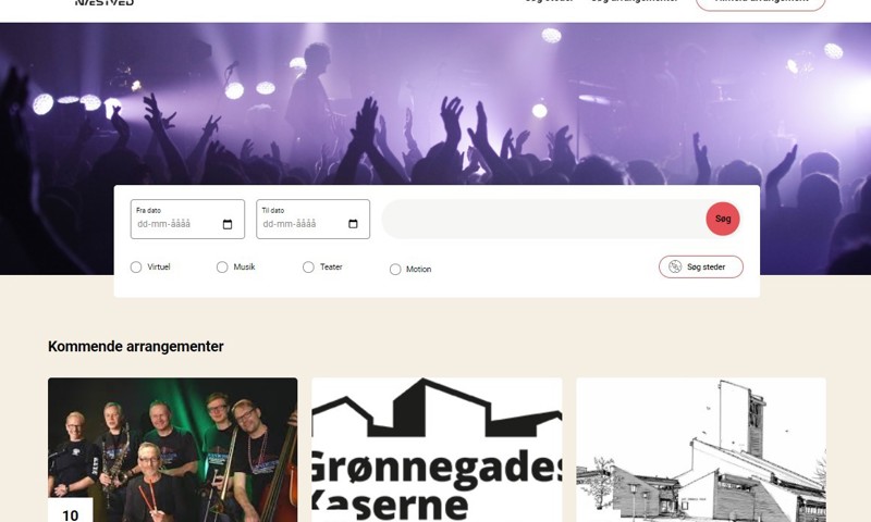 Print screen af den nye Mærk Næstved hjemmeside Print screen af den nye Mærk Næstved hjemmeside